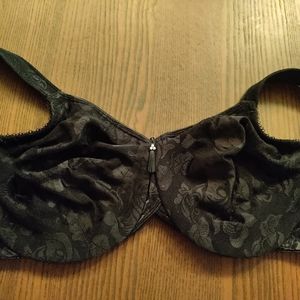 VGUC Wacoal 40DD underwire bra, no padding, floral lace mesh on top VERY COMF…